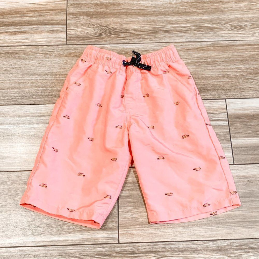 Street Rules Woody Wagon Swim Trunks, Size 4Y